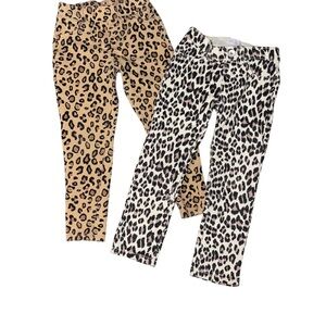 Girls’ Leopard Print Jeggings NWOT